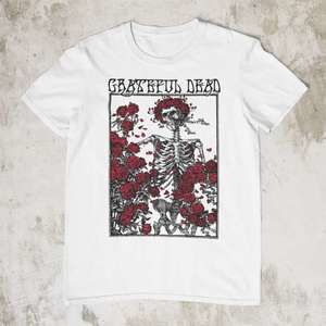 Grateful Dead And Roses Rock Music T Shirt